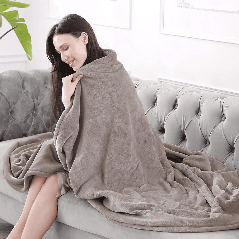 MARNUR Electric Blanket 72 x 84 Full Size Heated Blanket, Fast Heating, 4  Heating Levels, 10H Auto-off, Machine Washable - Linen - Walmart.com