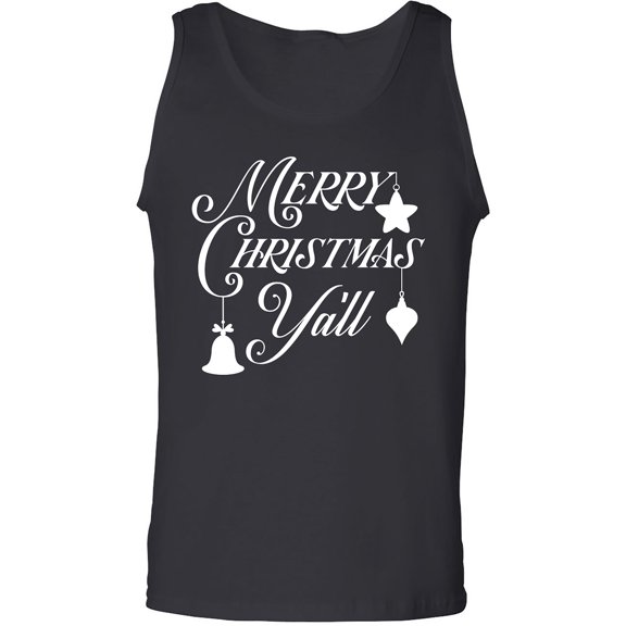 Merry Christmas Y'all Adult Tank Top