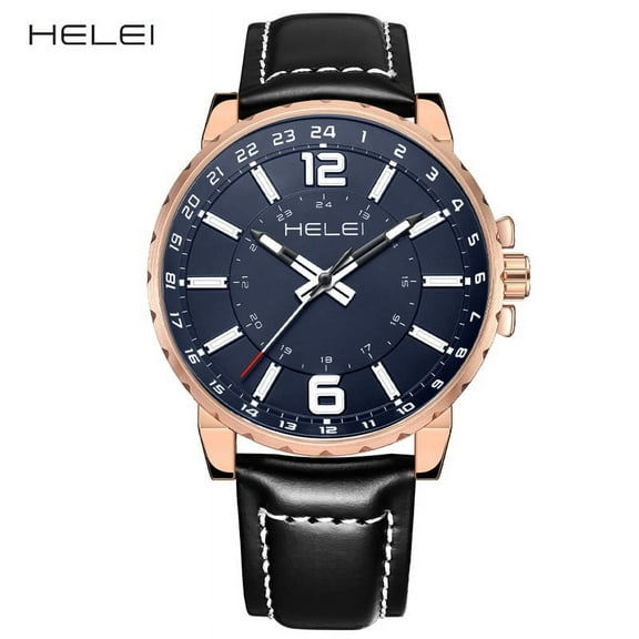 HELEI Men's Quartz Watch Waterproof Wristwatches 802738716185