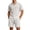 White, variant on StSilkitty Mens 2 Piece Outfits Textured Short Sleeve Button down Shirts and Drawstring Shorts Sets Lightweight Soft Set