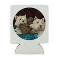 thumbnail image 2 of Westie West Highland White Terrier Dogs Teddy Bear Can Cooler - Drink Sleeve Hugger Collapsible Insulator - Beverage Insulated Holder, 2 of 4
