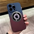 thumbnail image 1 of Magsafe-funda de PC dura de carga inalámbrica de lujo para iPhone 14, 13, 12, 11 Pro Max Plus, parachoques magnético, Color degradado, fundas mate Fivean unisex, 1 of 2