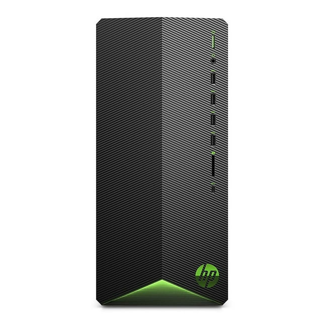HP Pavilion TG01 Gaming Desktop, AMD Ryzen 5 5600G Upto 4.4GHz, 8GB RAM, 512GB NVMe SSD, AMD Radeon RX 5500, HDMI, DisplayPort, Card Reader, Wi-Fi, Bluetooth, Windows 11 Pro