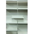 thumbnail image 4 of Metal Slatwall Shelf w/ .5" H Lip, 7.5" D x 15.5" L - Ivory, 10 Pack, 4 of 4