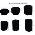 thumbnail image 6 of 888 Display USA, Inc 6 Piece Deluxe Hexagon Shaped Black Velour Risers Set, 6 of 6