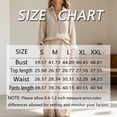 thumbnail image 6 of Morttic Women's 2 Piece Long Sleeve Button Down Shirt & Wide Leg Pants Set – Elegant Solid Color Casual Work Outfit Orange，XL, 6 of 6
