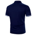 thumbnail image 3 of FYDUU Men's Vintage Polo Shirts Men Spring Summer Fashion Loose Lapel Printed Short Sleeve T Shirts Polo Shirt Top Versatile Fall Tops, 3 of 4