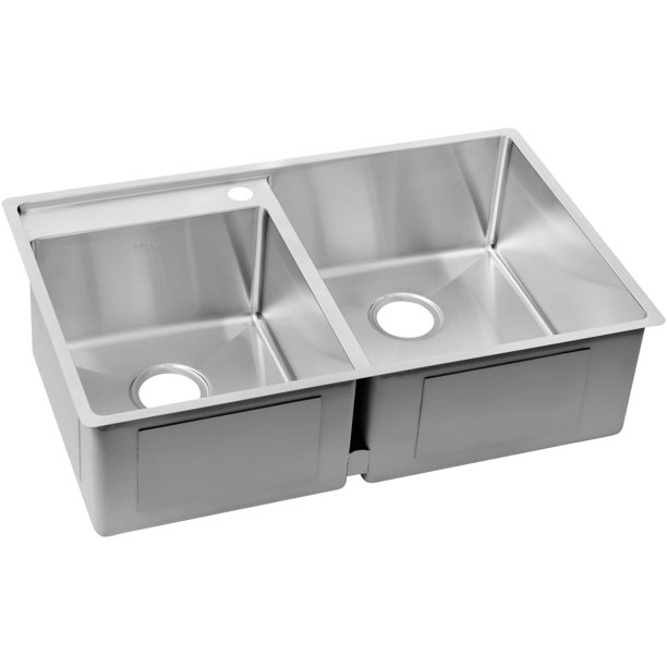 Elkay Ectrud31199l Crosstown 321/2" Undermount Double Basin Stainless