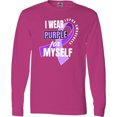 thumbnail image 3 of Inktastic I Wear Purple for Myself Lupus Awareness Long Sleeve T-Shirt, 3 of 5