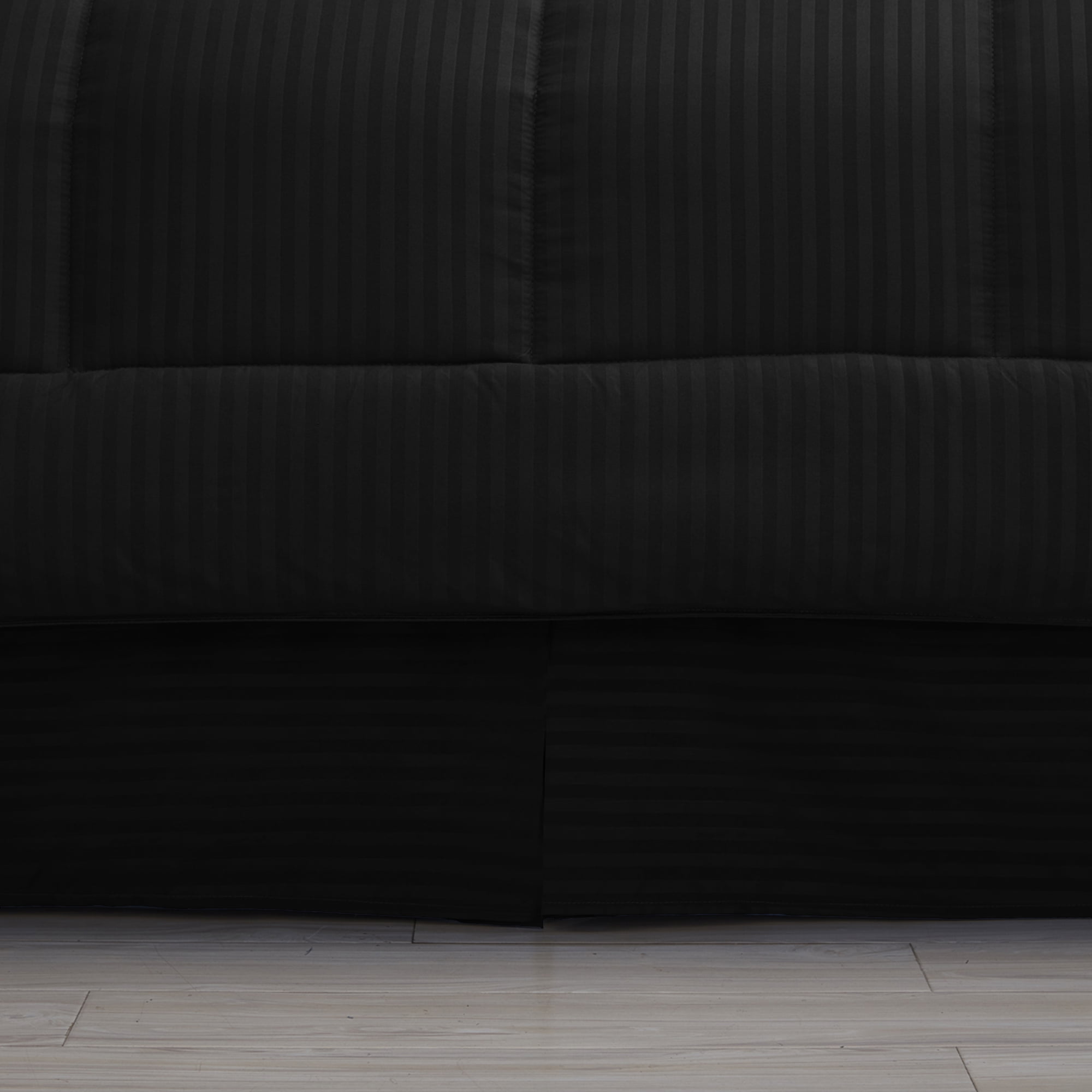 Sweet Home Collection Black 8 Piece Bed in a Bag Comforter Set with Sheets, Queen