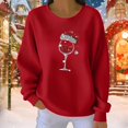thumbnail image 1 of Chandails d'Automne d'Hiver Grande Taille pour Femmes, Chandails de Pâques avec Lapin pour Femmes, Hauts Décontractés Mignons, Chandails à Manches Longues, Chandails à Capuchon Amusants, Rouge m, 1 of 5