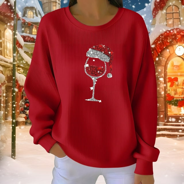 Chandails d'Automne d'Hiver Grande Taille pour Femmes, Chandails de Pâques avec Lapin pour Femmes, Hauts Décontractés Mignons, Chandails à Manches Longues, Chandails à Capuchon Amusants, Rouge m