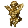 thumbnail image 4 of 2x Angel Statue Cherubim Wall Sculpture Decorative Artwork Collection Ornament Hanging Home Shelf Office Hotel, 4 of 8