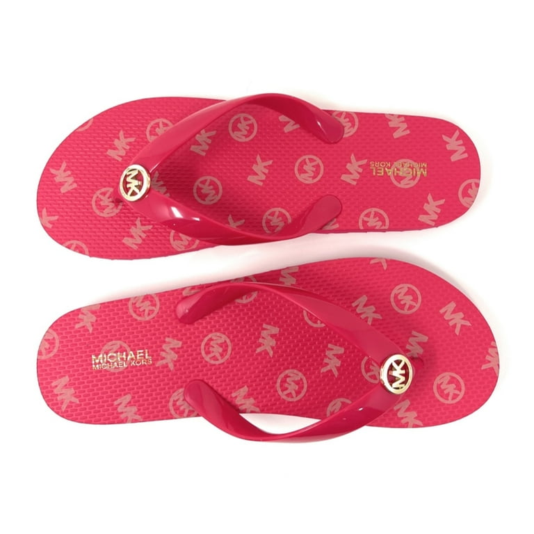 FLIP FLOPS CRUISE BROWN × PINK Oka-B Kona Gold Flower Flip Flop Sandals - Beach House Gift