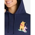 thumbnail image 4 of Winnie the Pooh Women’s Front Back Graphic Hoodie Sweatshirt, Sizes XXS-XXL, 4 of 5