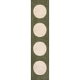 thumbnail image 4 of JONATHAN Y WASHABLE 2 x 8 Runner Rug, Cirkel Minimalist Geometric Dot - Green/Cream, WSH113B-28, 4 of 10