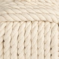 thumbnail image 3 of shiyou-Creative Co-Op Cotton Rope Knot Door Stop, White, 3 of 4