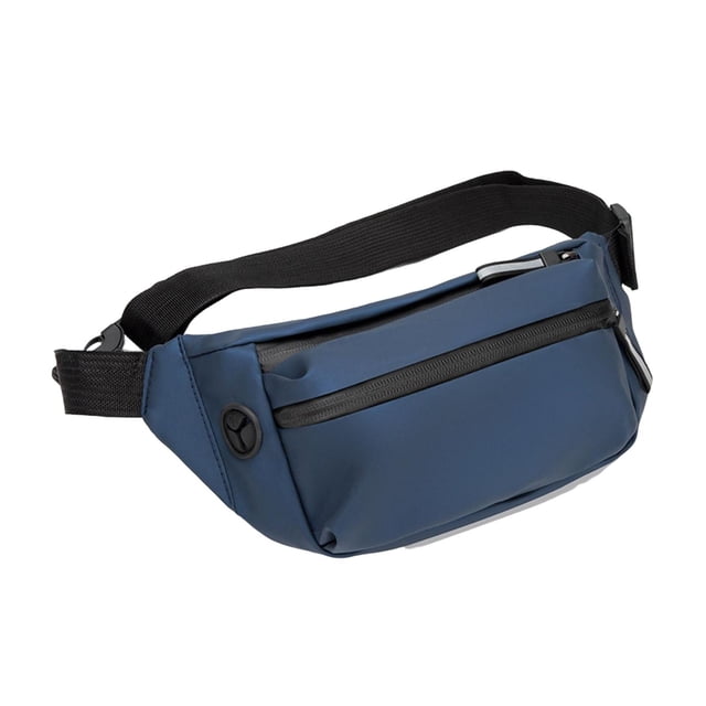 Bolsa de hombro Macarena de tela Oxford riñonera Mochila de hombro ligera compacta para gimnasio senderismo ciclismo Azul