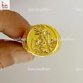 thumbnail image 3 of 22 Kt Real Solid Yellow Gold St. Michael Fighting Dragon Mens Ring Size 8, 3 of 6