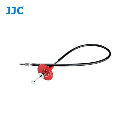 Image of JJC TCR-40R Red/ Black 40cm Premier Threaded Mechanical Cable Release