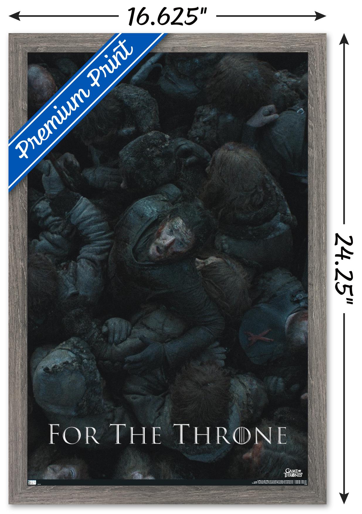 Game of Thrones - The Battle Wall Poster, 14.725" x 22.375", Framed