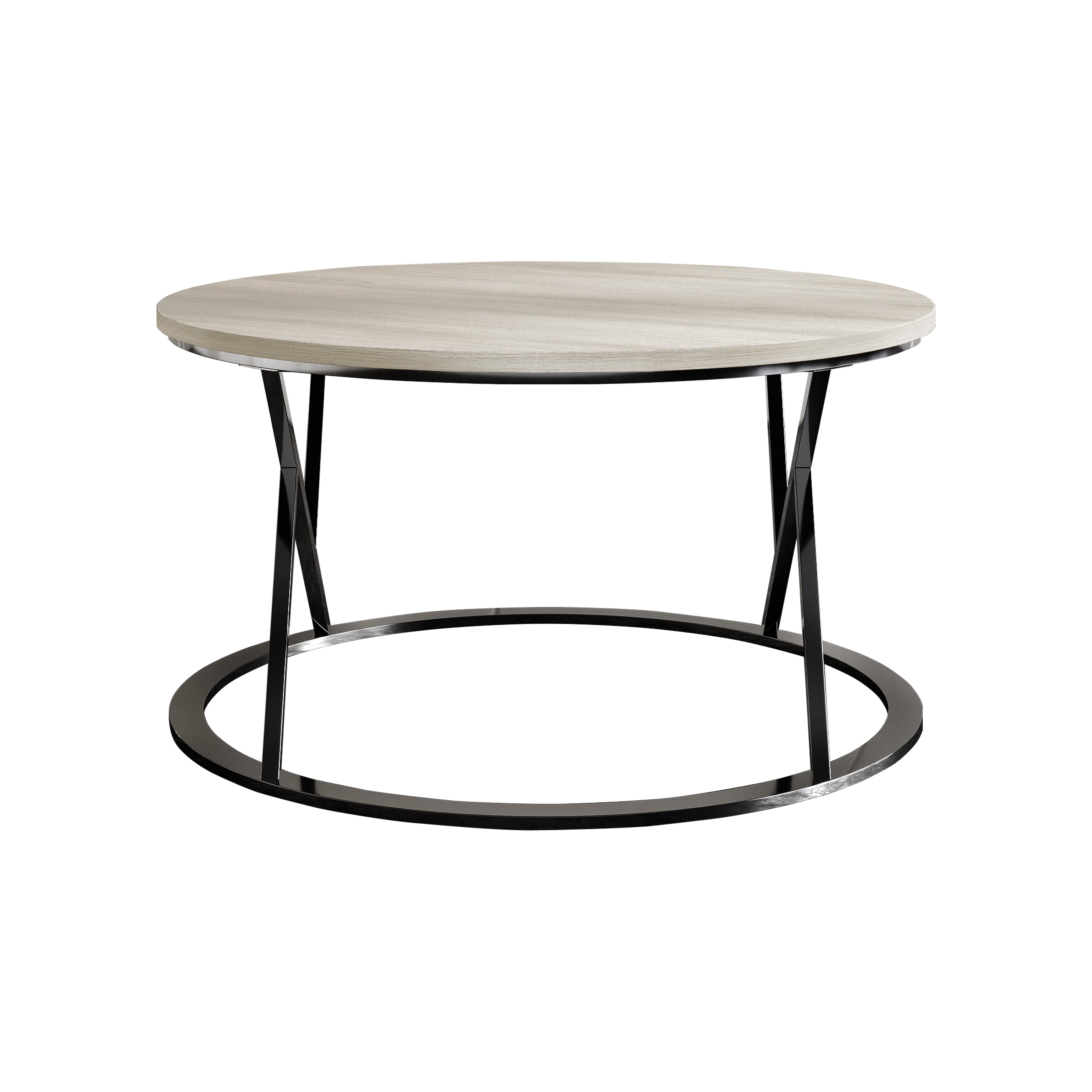 Castle Place Simple 3 Piece Coffee Table Set, Light Grey