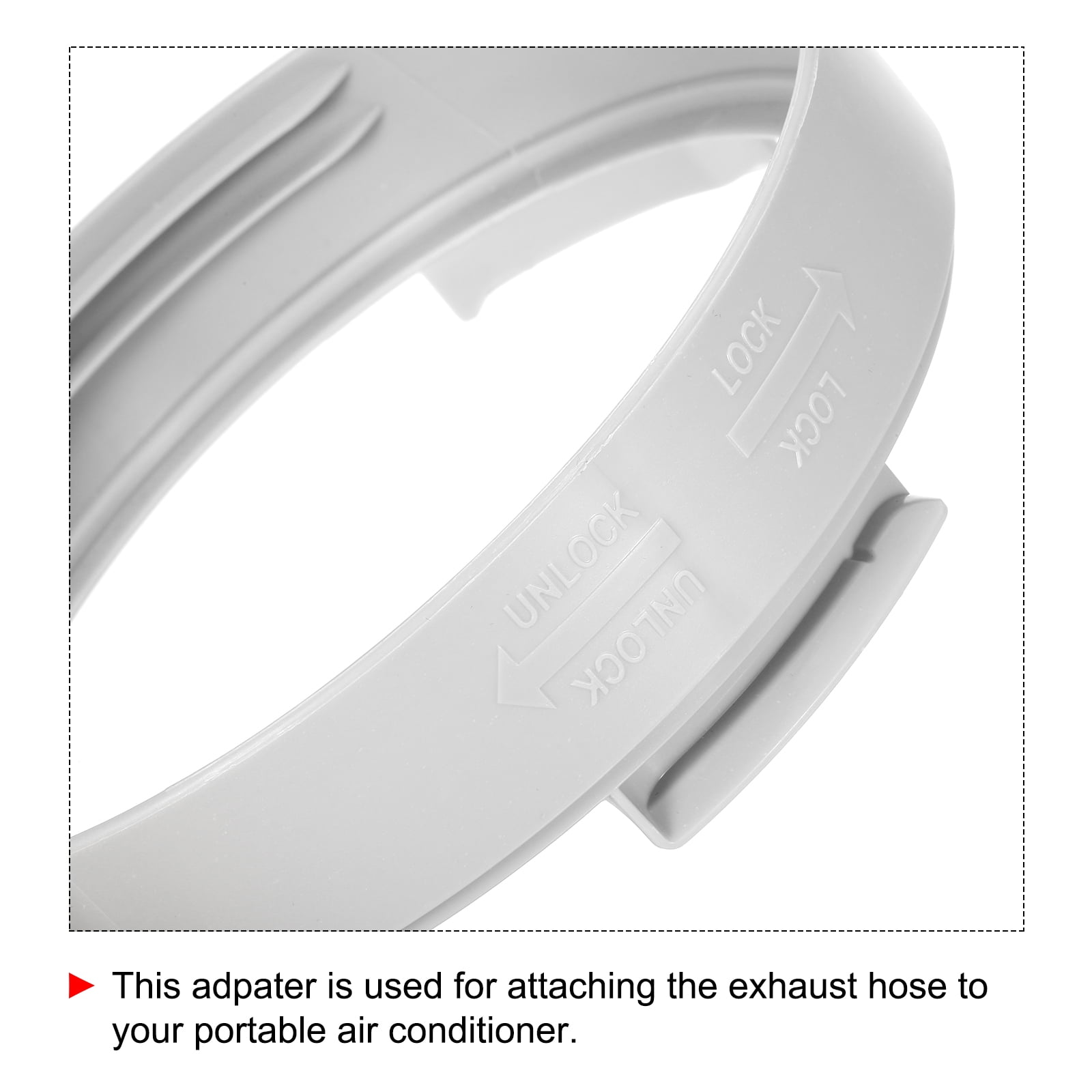 Adaptateur De Conduit 150mm à 100mm, Conduits Reducteur 150 100 Reducteur Tuyau Climatiseur Mobile Réduction De Ventilation Pour Extracteur D'Air Conduit, Avec 2 Colliers En Acier Inoxydable (ABS