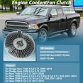 thumbnail image 2 of Embrague del Ventilador de Refrigeración del Motor para Dodge Ram 1500 5.7L 2011-2020 Embrague del Ventilador de Radiador Electrónico para Ram 2500 3500 2011-2018 No.55056840AB, 2 of 7