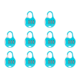 thumbnail image 1 of Cerradura Antirrobo para Mochila Escolar Con Contraseña Combinación 3 Dígitos () Azul, 1 of 2