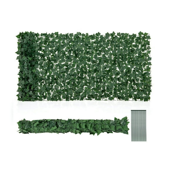Spaco 120 x 40 Inch Large 3D Lifelike Ivy Hedge, Artificial Ivy Privacy Fence, Artificial Fence for Indoor and Outdoor as Living Room, Garden, Courtyard, Green