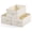 Beige-16"x9½"x6¾", variant on Beige 16"x9½"x6¾" Linen Cotton Storage Baskets, 3 Pack