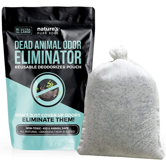 Nature's Pure Edge All Natural Odor Eliminator Reusable Dead Animal Deodorizing Pouch