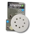 thumbnail image 2 of Buy Indasa 5" 8-Hole White Line Rhynostick PSA Sanding Discs – 56 Series (Grit 150, 100/Pack), 2 of 8