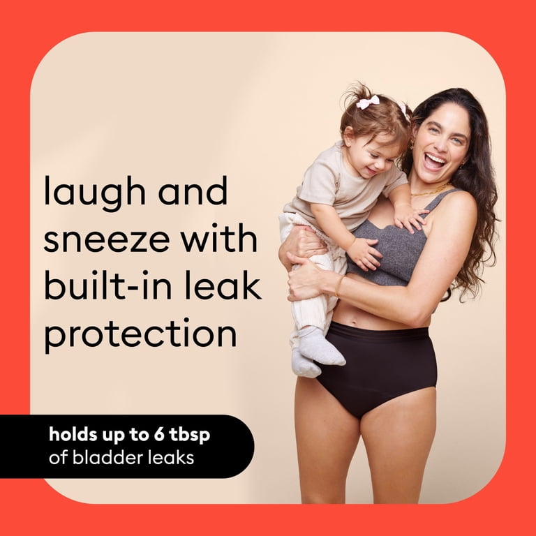 Thinx Per Tutti Slip Riutilizzabili – Confezione Da 4, Taglia Large, Nero, Assorbenti Lavabili