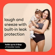 Thinx For All Leaks Women’s Hi-Waist Incontinence Underwear, Size Extra Large, Black