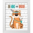 thumbnail image 1 of Robinson, Tamara 26x32 White Modern Wood Framed Museum Art Print Titled - Tribal Tiger, 1 of 4