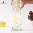 thumbnail image 6 of Radicaln White Marble Coasters Set of 6 Handmade 3.5 inch Square Coasters for Drinks, Elegant Coaster Set with Holder for Dining and Coffee Tables, 6 of 7