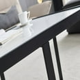 thumbnail image 6 of Gzxs Minimalism Rectangle Coffee Table, Black Metal Frame, 6 of 10