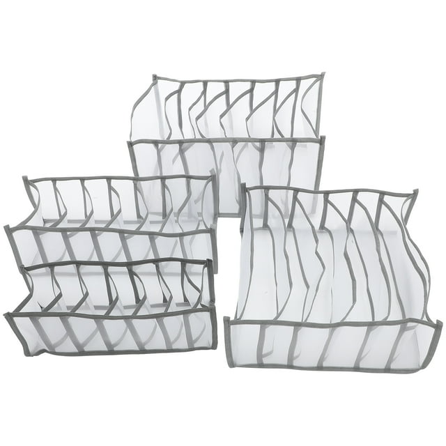 Shisuyan Wardrobe Storage Box Practical Lightweight 4Pcs 14.2X6.7X4.7In