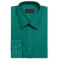 thumbnail image 2 of Men's Long Sleeve Regular Fit Button Up Pocket Solid Standard Cuff Dress Shirt, 2 of 2