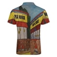 thumbnail image 5 of Waffle House Men Zipper T-shirt Summer Casual Short Sleeve T-shirt Top, 5 of 7