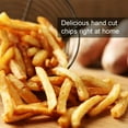 thumbnail image 2 of French Fry Cutter with 2 Blades, Professional Potato Cutter Stainless Steel, Potato Slicer French Fries, Press French Fries Cutter for Potato Cucumber Carrot Onion Vegetables, 2 of 7