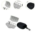 thumbnail image 6 of funtasica 2Pcs Weight Lifting Grips Gym Grips for Men Women Barbell Bar Pads Hand Protection for Powerlifting Bodybuilding Calisthenics Gray, 6 of 8