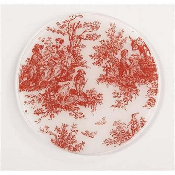Andreas TR-154 Toile Red Silicone Trivet - Pack of 3