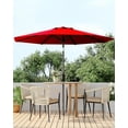 thumbnail image 7 of 9FT Patio Umbrella Outdoor with Crank & Tilt, Waterproof UV Resistant Sun Shade for Table with 4-6 Chairs, Fiberglass Ribs for Backyard, Pool, Restaurant, 7 of 7