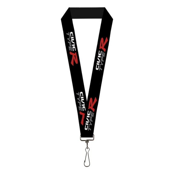 Honda Lanyard, Civic Type R Black White Gray Red, Elastic