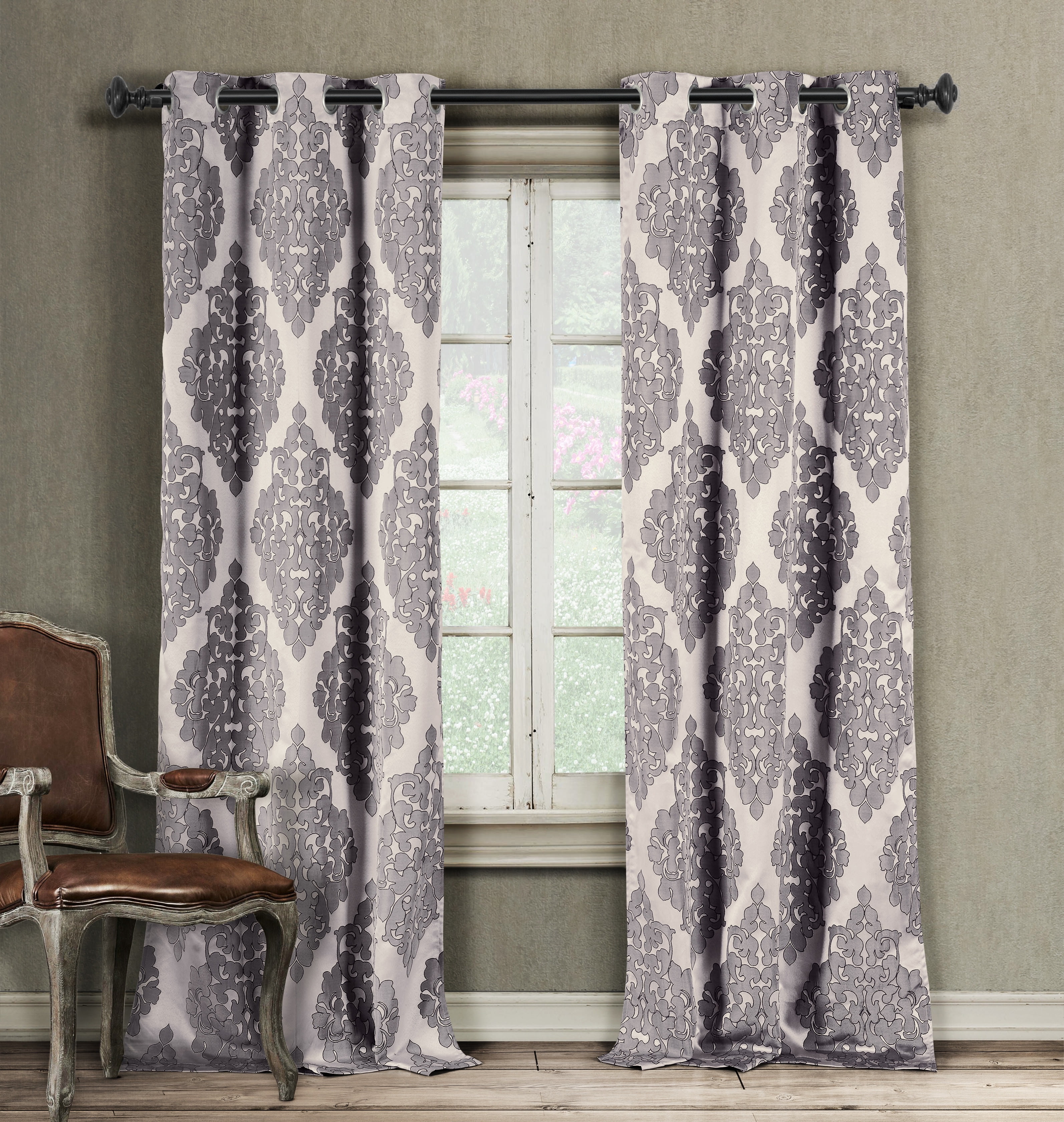 Catilie Damask Window Curtain