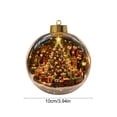 thumbnail image 6 of 1 Pc Lighted Christmas Diorama Ornament, Clear Acrylic Story Ball with Warm LED, Holiday Tree Hanging Decor, Magical Xmas Gift 3.94in, 6 of 7