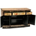 thumbnail image 6 of Red Lantern Gold Lacquer Slant Sideboard - Birds and Flowers, 6 of 7