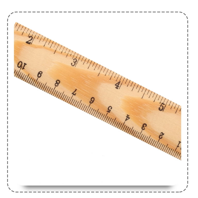 20Pcs Wooden Kids Rulers Measuring Wood Rulers Precise Student Rulers  School Accessory 